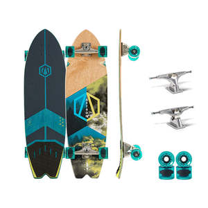 Planche de skate cruiser en bois d'érable canadien AZTRON FOREST 7 plis, style old school, pour surf skate - Product Image 1