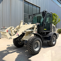 Chargeuse sur pneus articulée de 1,5 tonne avec cabine de luxe pour travaux de construction intensifs