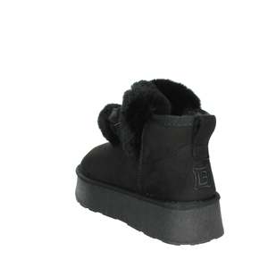 Laura Biagiotti Women's Low Ankle Boots Black Size 36 Winter Warm Fur Trimmed Snow Bootie - Product Image 2