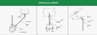 Support de tuyau UTT1401, connecteur pivotant réglable en acier au carbone électrogalvanisé pour les systèmes MEP des bâtiments commerciaux