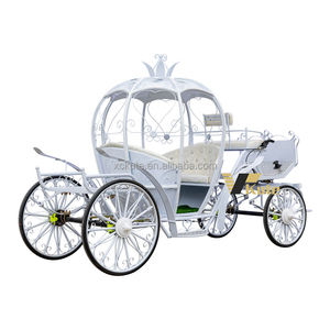 Chariot de princesse Cendrillon motorisé électrique, chariot de mariage de luxe à chevaux, à vendre - Product Image 4