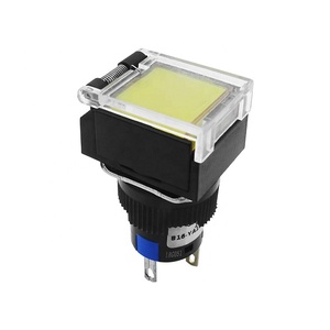 Fabricación <span class=keywords><strong>BENLEE</strong></span>, 16MM, interruptor de botón impermeable transparente de plástico, cubierta protectora de reinicio automático cuadrado de cabeza alta - Product Image 5