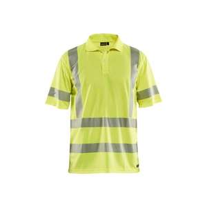 BLAKLADER - 342810133300S Polo haute visibilité protégé contre les UV Jaune-EAN 7330509670774 HI-VIS WORKWEAR - Product Image 1