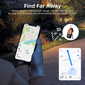 Diseño de rugby Air Tag Tracker Anti Lost Alarm Smart Find My Air Tag Key Finder Mini GPS Tracker para <span class=keywords><strong>iOS</strong></span> - Product Image 4