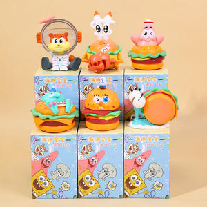 Statuette Blind Box di <span class=keywords><strong>Mr</strong></span>. Krabs, Merchandise Anime, Modelli da Collezione di Tendenza, Regali di Compleanno, Decorazioni da Scrivania, Giocattoli per Feste a Tema Burger, Estrazioni a Sorpresa - Product Image 4