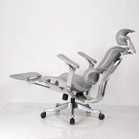 Chaise de bureau pivotante ergonomique avec support lombaire en maille, livraison transfrontalière en 10 jours, accoudoirs réglables 7D, structure métallique