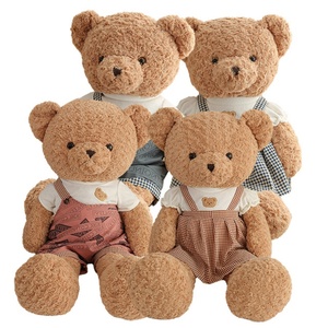 หมีน่ารักพร้อมโลโก้เสื้อยืดตุ๊กตาหมีนุ่มที่กำหนดเองของเล่นตุ๊กตาหมีขายส่งพร้อมเสื้อกันหนาวตุ๊กตา plushie - Product Image 3