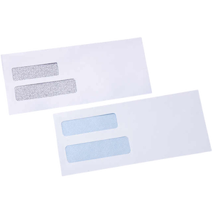 Custom <b>Printed</b> Business Window Envelope White <b>Paper</b> Wallet Document Mailer for Invoice and Shipping Label - Product Image 1