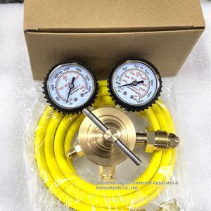 Комплект манометров для азота Weixin из чистой меди с редукционным клапаном, модели 600 фунтов на кв. дюйм, трубки 2м/1.5м, с возможностью индивидуальной настройки - Product Image 4