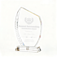 Vente en gros Trophée en cristal lumineux pas cher au design personnalisé Cadeaux décoratifs créatifs Cadeau d'affaires