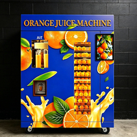 Machine à jus d'orange frais automatique de qualité commerciale avec double fenêtre, scellage intelligent des gobelets, écran tactile et prise en charge SDK multiple