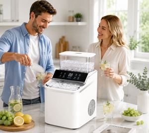 Electric Portable Countertop <b>Ice</b> Maker <b>Machine</b> 16KG/24H Fast <b>Ice</b> <b>Making</b> with 1.5L Water Tank Auto Cleaning <b>for</b> <b>Home</b> Kitchen - Product Image 3