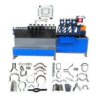 Machine automatique CNC hydraulique pour la fabrication de colliers de serrage en U semi-circulaires et de pinces à ressort pour tuyaux, machine de pose de cerceaux