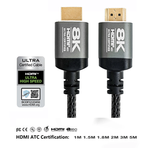 OEM Logo Aluminium Alloy Housing <strong>2</strong>.1 <strong>HDMI</strong> Kabel 8K Audio Cable Golden Plated 8K 60hz <strong>HDMI</strong> Cable - Product Image 6