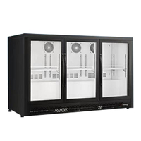 Vitrine réfrigérée numérique de haute qualité à trois portes, style console, pour boissons et vins, idéale pour les bars