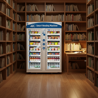 Máquina Expendedora Inteligente Refrigerada GS Vending 1100L para Alimentos Frescos y Frutas, con SDK, Compatible con ADA, Monitoreo Remoto, Pago con Tarjeta, 4G LTE