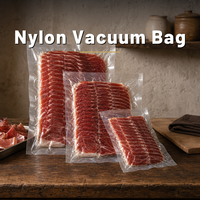 Sacs sous vide en nylon transparents de qualité alimentaire pour emballage de jambon de qualité supérieure, impression personnalisée, taille sur mesure