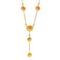 Nouveau collier à pampilles en filigrane doré de style chinois pour femmes - Design hortensia ajouré, chaîne en bambou de style ethnique, luxe léger