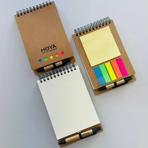 Bloc-notes enroulable en cuir écologique promotionnel avec tube en papier et stylo, logo personnalisable, style moderne, notes adhésives pour entreprise - Product Image 5