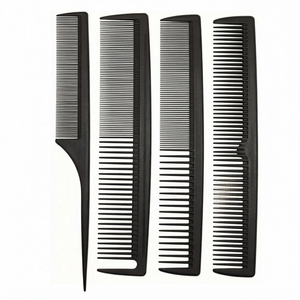 Juego de Peines Profesionales para Salón de Belleza, 4 Piezas, Peines de Plástico para Peluquería, Corte y Peinado, Diseño Clásico de Gran Tamaño - Product Image 1
