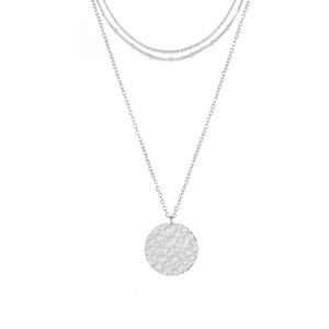High Quality Multi-Layered <strong>Coin</strong> Stainless Steel Chain <strong>Necklace</strong> Layered <strong>Necklace</strong> Women - Product Image 4