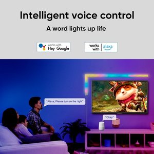 <b>LED</b> Wall <b>Lights</b> with Remote Music Sync RGB <b>USB</b> Powered DIY Indoor Computer Game Bedroom Decoration - Product Image 4
