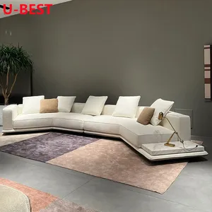 U-Best Italian Minimalist Horizonte Leather Sofa Divano Divani Muebles Para El Hogar Mobili Per La Casa Furniture Living Room