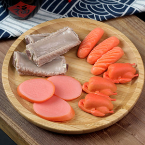 Jouet alimentaire simulé en PVC : crevettes frites, côtes <span class=keywords><strong>de</strong></span> porc cuites, canard laqué <span class=keywords><strong>de</strong></span> Pékin, saucisses, accessoires pour diffusion en direct - Product Image 1