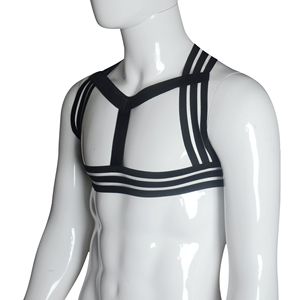 Hommes Lingerie Nylon harnais hommes réglable fétiche Gay vêtements corps <span class=keywords><strong>sexuel</strong></span> poitrine harnais ceinture sangle Costumes - Product Image 3