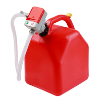 Bomba de transferencia de combustible portátil de plástico autocebante de baja presión de 2.4 GPM para diésel/gasolina/queroseno, alimentada por 3V CC, tipo sifón para estación de servicio