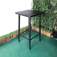 Chaise haute et table haute bar mobilier d'extérieur en bois patio jardin ensemble café restaurant jardin ridge mobilier d'extérieur