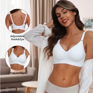 OEM ODM Drahtloser BH Maßgefertigter Atmungsaktiver Leichter Übergroßer BH Übergröße Damen Nahtloser BH für Frauen Push-Up BH - Product Image 1