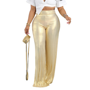 <span class=keywords><strong>Pantaloni</strong></span> <span class=keywords><strong>larghi</strong></span> a grinza opaca <span class=keywords><strong>pantaloni</strong></span> Casual da <span class=keywords><strong>donna</strong></span> alla moda - Product Image 4