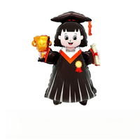 Vente en gros de ballon de personnage de dessin animé de la saison de remise des diplômes