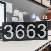 Numéros d'adresse LED à lumière blanche, panneaux solaires lumineux pour l'extérieur, pour la publicité, pour les maisons, les restaurants, les voitures, les hôpitaux