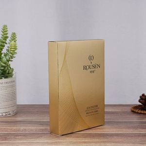 Produce Gold Luxury Reverse UV Spot Frosted Paper Soap Cosmetic Packaging Box - Product Image 2