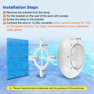 Lumière <span class=keywords><strong>LED</strong></span> de <span class=keywords><strong>piscine</strong></span> de haute qualité 12V, montage en surface, <span class=keywords><strong>hors</strong></span> <span class=keywords><strong>sol</strong></span>, étanche IP68, <span class=keywords><strong>lampe</strong></span> <span class=keywords><strong>LED</strong></span> RGB subaquatique pour <span class=keywords><strong>piscine</strong></span> - Product Image 5