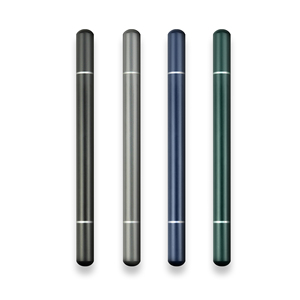 Stylo à bille en métal 2-en-1 de 1mm et stylo à pointe sans encre Outil d'écriture noir et bleu Business Aucun affûtage requis - Product Image 1