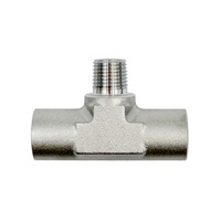 Conector en T de Rosca Macho-Hembra NPT3/8 SS316, Tipo T, Reductor Igual, Accesorio de Tubería Resistente a la Corrosión OEM