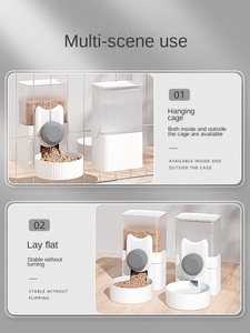 Con Chó Thân Thiện Với Môi Không Thấm Nước Ipx5 Vuông Treo Nhựa Rắn Bát Nước Dispenser Trung Chuyển - Product Image 5