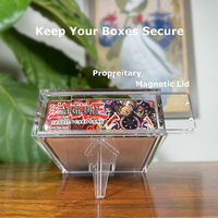 Boîte de rangement magnétique murale en acrylique transparent rigide épais sur mesure de 3 mm pour boosters Yu-Gi-Oh! – Luxe, écologique et moderne