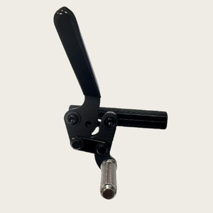 Freins de fauteuil roulant en alliage d'aluminium noir, accessoire de massage manuel, équipement de réadaptation compatible - Product Image 1