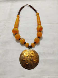 Collar de 3 capas con cuentas de vidrio Cordones negros Perla de diamante en forma de corazón Regalos de estilo lindo religioso Fiestas Tipo de cadenas de hebra - Product Image 5