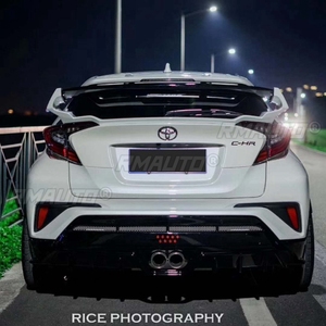 สปอยเลอร์หลังรถยนต์คุณภาพสูง ผลิตจากพลาสติก ABS สีพื้น สำหรับ Toyota CHR C-HR ปี 2016 2017 2018 2019 - Product Image 2