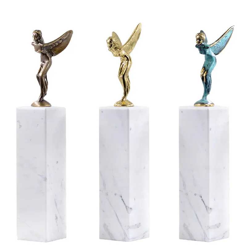 Natural stone Angel Ornament Table Decor Marble Decorative Items Home Decor Luxury Gift Item