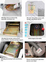 Moulin à blé automatique en acier inoxydable de 300 kg/h, avec système de criblage et de décorticage du riz, ensemble complet, machine de décorticage du riz industrielle combinée