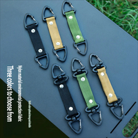 Sac à dos tactique en nylon pour le camping en plein air avec boucle triangulaire et clip à clé multifonctionnel à dégagement rapide bidirectionnel