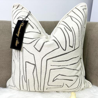 Housse de coussin décorative pour la maison en jacquard, différentes couleurs luxueuses, nouveaux designs tendance, housses de coussin décoratives