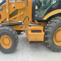 Diskon besar roda Mini tipe kucing tangan kedua 420F ekskavator muatan Backhoe