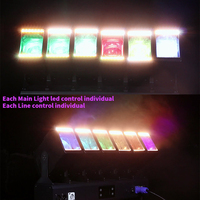 LEAHUA lampu sorot LED 4in1, lampu Led sorot cuci panggung bergerak Bar kepala gelombang 6x60w RGBW untuk DJ disko